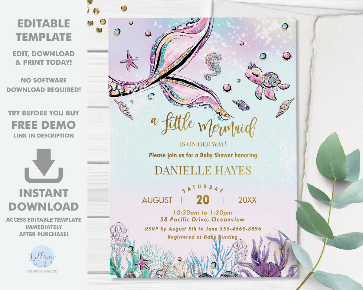 Whimsical baby 2024 shower invitations