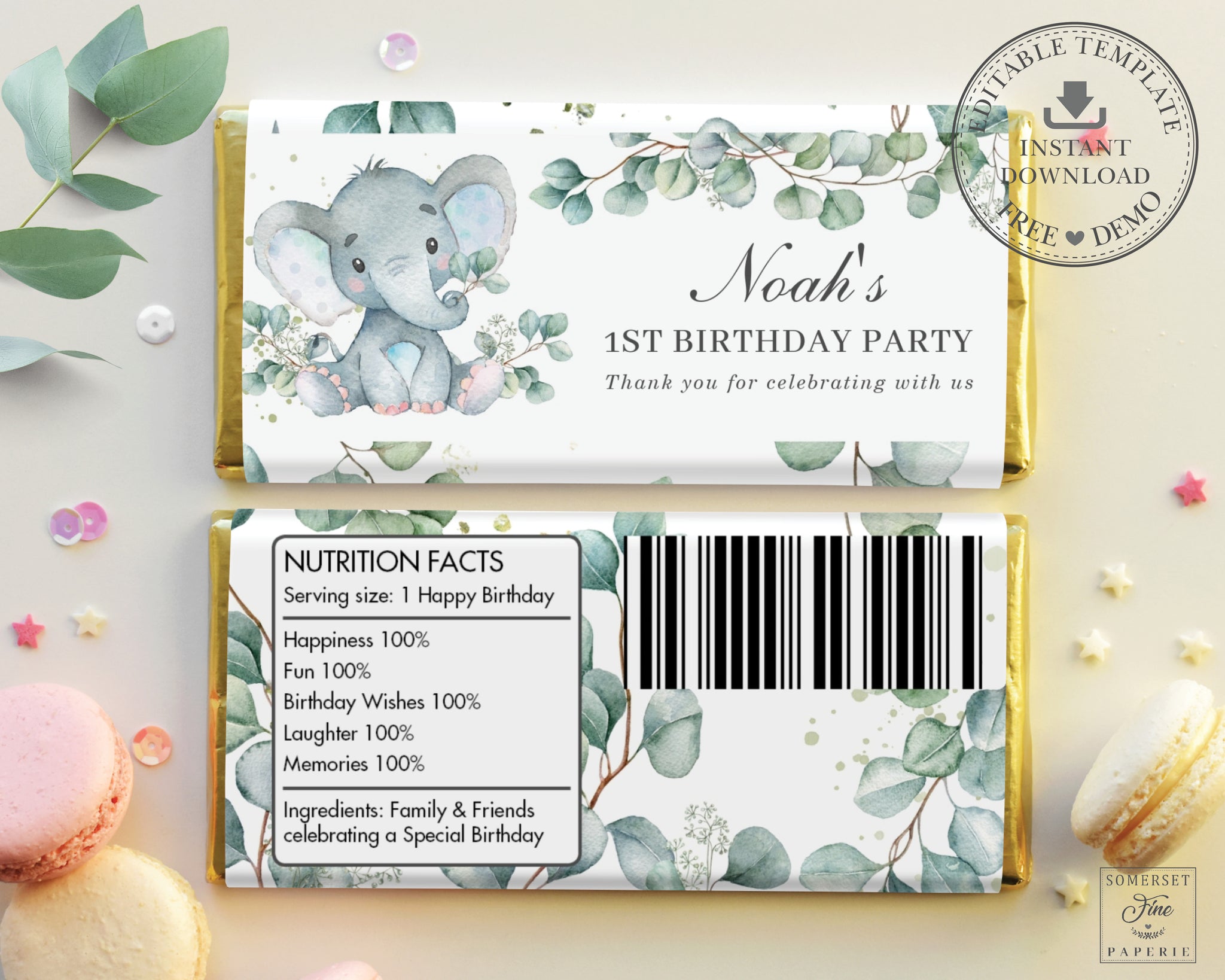 Rabbit Cutouts Party Prop Decoration Baby Shower Elephant Decor
